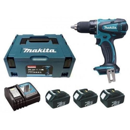 Makita Aku príklepový skrutkovač 3x aku 18V 3,0 Ah, systainer DHP456RF3J