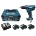 Makita Aku príklepový skrutkovač 3x aku 18V 3,0 Ah, systainer DHP456RF3J