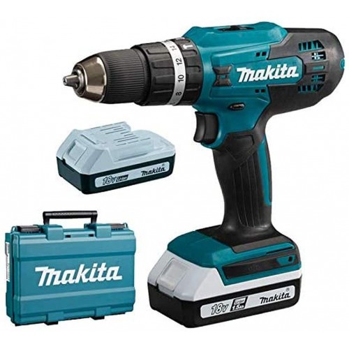 Makita HP488DWE Aku príklepový skrutkovač Li-ion 2x aku 18V/1,5Ah G