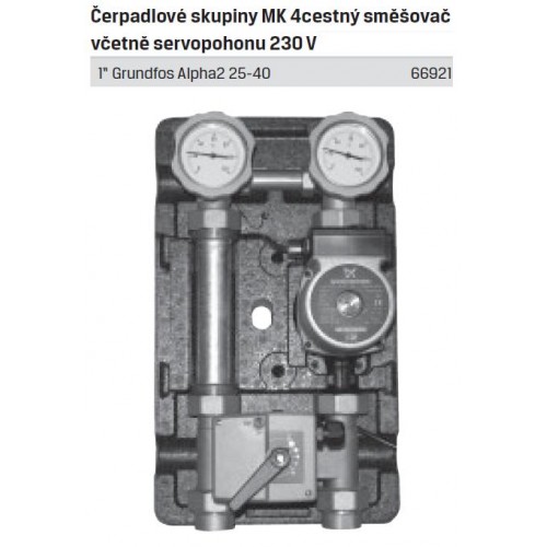 Čerpadlová skupina MK s 4 - cestným zmiešavačom Alpha2 25 / 40