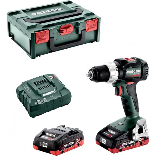Metabo BS 18 LT BL Akumulátorový vŕtací skrutkovač (18V/2x4Ah) LIHD, MetaBOX, 602325800