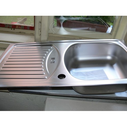 ALVEUS BASIC 150 kuchynský drez DEKOR, 780x435 mm, otvor pre baterie viz. foto