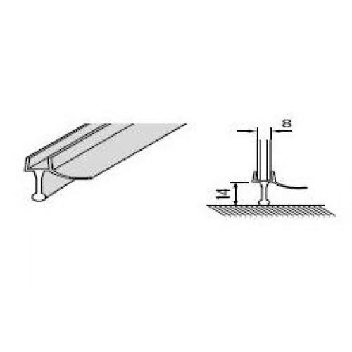 Villeroy & Boch Subway Drenážna tesnenie, s krátkym upevnením skla, pre 8 mm sklo