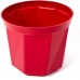 PLASTKON Dekoratívny kvetináč Rosa 17 cm červená