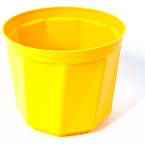 PLASTKON Dekoratívny kvetináč Rosa 10 cm žltá