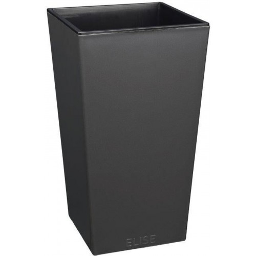 PLASTKON In- & Outdoor kvetináč Elise lesk 30 cm antracit