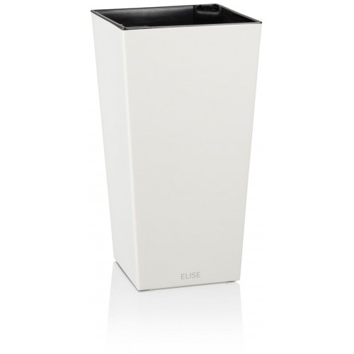 PLASTKON In- & Outdoor kvetináč Elise lesk 20 cm biela