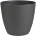 PLASTKON Dekoratívní kvetináč Ella matný 18 cm antracit