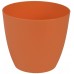 PLASTKON Dekoratívní kvetináč Ella matný 18 cm oranžová