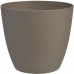 PLASTKON Dekoratívní kvetináč Ella matný 15 cm taupe