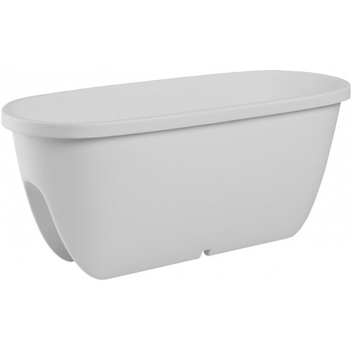 PLASTKON Balkónový kvetináč Balconia OVI na zábradlie 60 cm biela