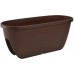 PLASTKON Balkónový kvetináč Balconia OVI na zábradlie 60 cm hnedá