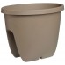 PLASTKON Balkónový kvetináč Balconia OVI na zábradlie 30 cm taupe