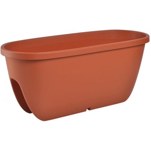 PLASTKON Balkónový kvetináč Balconia OVI na zábradlie 60 cm terakota PLASTKON Balkónový kvetináč Balconia OVI na zábradlie 60 cm terakota