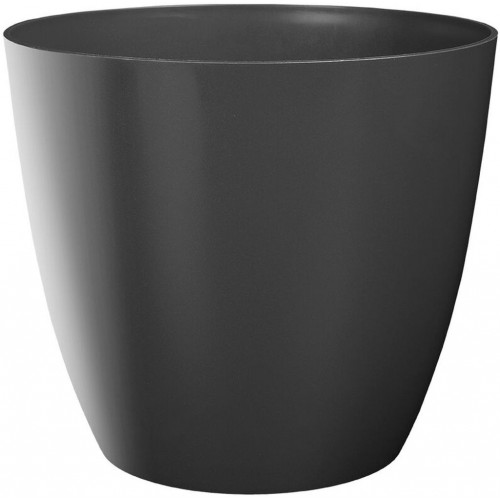 PLASTKON Dekoratívní kvetináč Ella 21 cm lesklá antracit