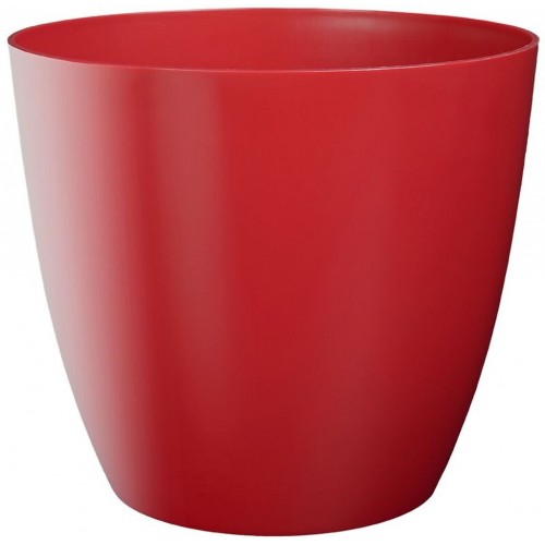 PLASTKON Dekoratívne kvetináč Ella 11 cm lesklá červená
