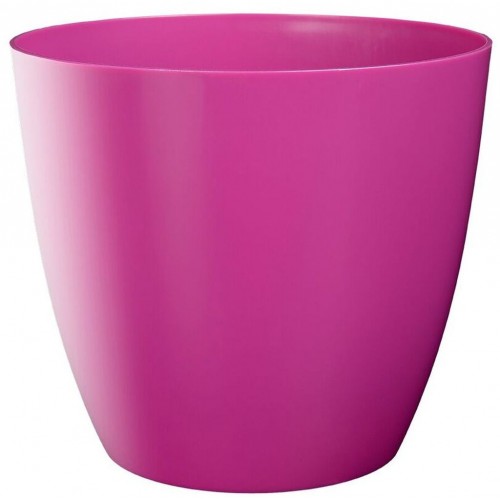 PLASTKON Dekoratívní kvetináč Ella matný 13 cm lesklá fuksie