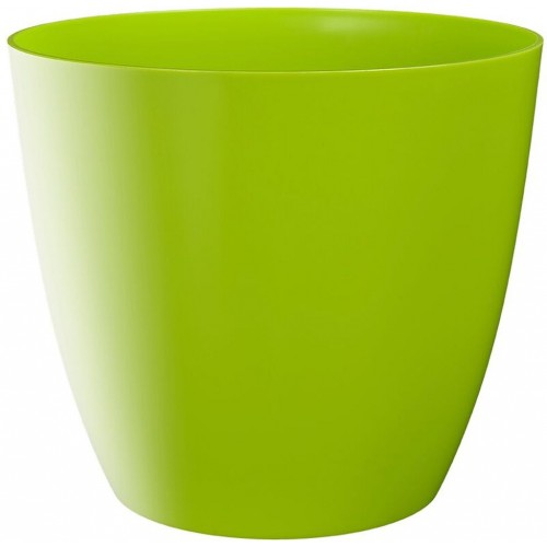 PLASTKON Dekoratívní kvetináč Ella 21 cm lesklá hráškovo zelená
