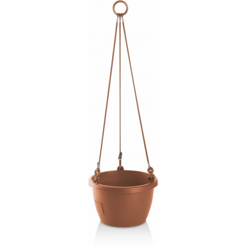 PLASTKON Samozavlažovací závesný kvetináč Marina 25 cm terakota