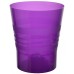 PLASTKON Dekoratívne kvetináč Orchid 13 cm transparentná tmavofialová