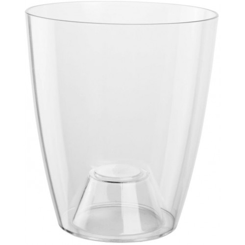 PLASTKON Dekoratívní kvetináč Ornella 11 transparentná číra