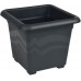 PLASTKON Hranatý květináč Quattro 20x20 cm antracit