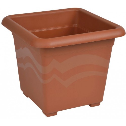 PLASTKON Hranatý květináč Quattro 20x20 cm terakota, 41116482