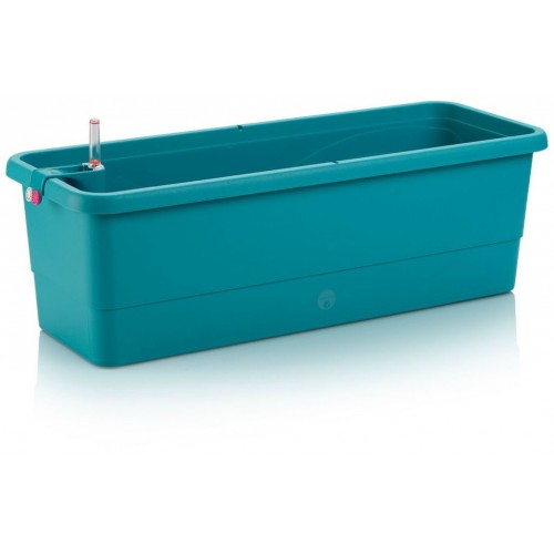 PLASTKON Samozavlažovací truhlík Smart Systém Gardenie 80 cm tyrkys