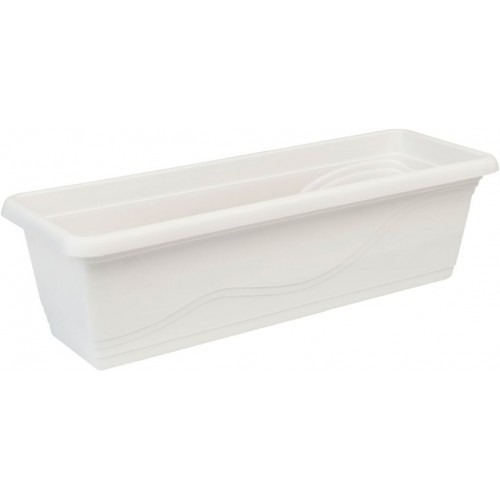 PLASTKON Truhlík Extra Flor 80 cm biela PLASTKON Truhlík Extra Flor 80 cm biela