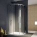 RONAL PLSR Pur Light S štvrťkruh, posuvné dvere, 90cm, R 55cm, biela/číre PLSR550900407