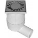Podlahová vpusť bočná DN 50 (PVB50N1) 100 x 100 mm, nerez 413