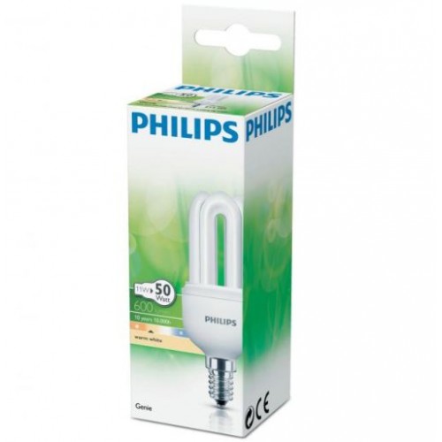 PHILIPS GENIE żarówka 11W 827 E14 230-240V 1PPF, 68711500801166