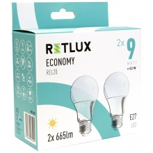 RETLUX REL 20 LED A60 2x9W E27 Žiarovka 50003831