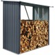 Riwall PRO RMWS 3x7 Anthracite - prístrešok na drevo 2 x 1,5 m s pultovou strechou WS-B1-A