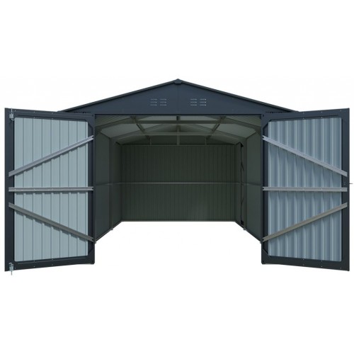 Riwall PRO RMCG 20x10 Anthracite - garáž 6 x 3 m so sedlovou strechou antracit CG-K2010