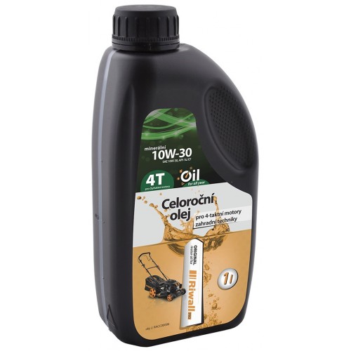 Riwall PRO Celoročný olej pre 4-taktné motory (1 l, SAE10W-30) RACC00006