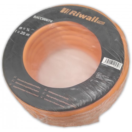 Riwall PRO Záhradná dvojplášťová hadica Riwall, dĺžka 20 m, priemer 3/4“ RACC00074