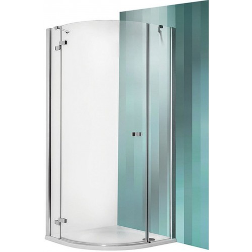 ROLTECHNIK Štvrťkruhový sprchovací kút GRL1/900 brillant/transparent 130-900000L-00-02