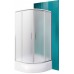 ROLTECHNIK Štvrťkruhový sprchovací kút PORTLAND NEO/800 brillant/matt glass N0656