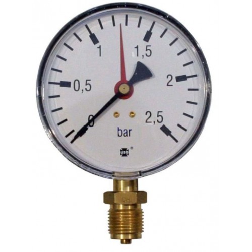 Manometer 0-2,5 bar spodnej D100 Manometer 0-2,5 bar spodnej D100