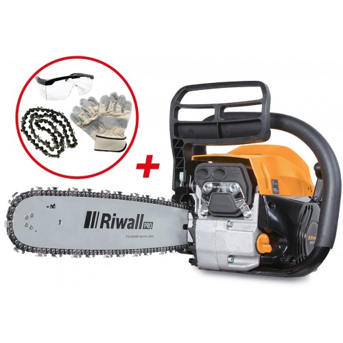 BAZÁR Riwall RPCS 5140 SET - reťazová píla s benzínovým motorom PC42A2201058B POŠKODENÝ!