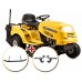 Riwall RLT 92 T POWER KIT trávna traktor so zadným vyhadzovanie. a 6-stupňovou prevodovk