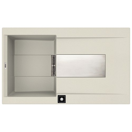ELLECI SIREX 400 granitový drez, HSB titano