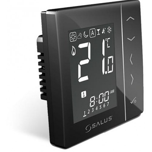 SALUS VS10B digitálny podomietkový termostat, čierný
