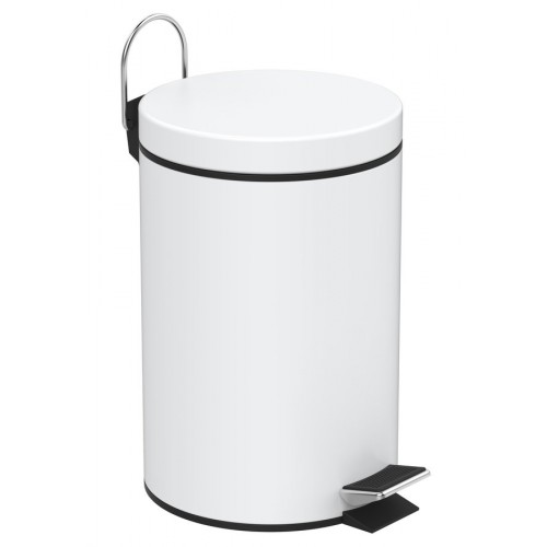 SAPHO SIMPLE LINE odpadkový kôš guľatý 3l, biela 28103 SAPHO SIMPLE LINE odpadkový kôš guľatý 3l, biela 28103