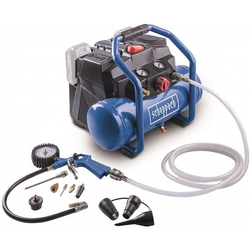 SCHEPPACH C-ACT160/6-X - 20 V aku bezolejový kompresor 6 l 5906175900
