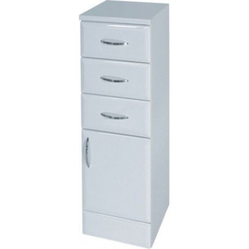 Intedoor Klasik nízka kúpeľňová skrinka na sokli pravá drevodekor 84 KSN20P/84