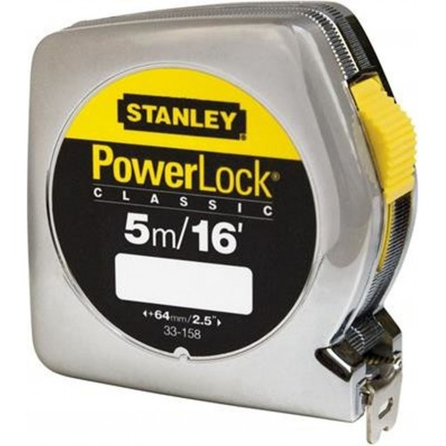 Stanley 0-33-158 PowerLock Zvinovací meter 5m/16', plastové ABS puzdro Stanley 0-33-158 PowerLock Zvinovací meter 5m/16', plastové ABS puzdro