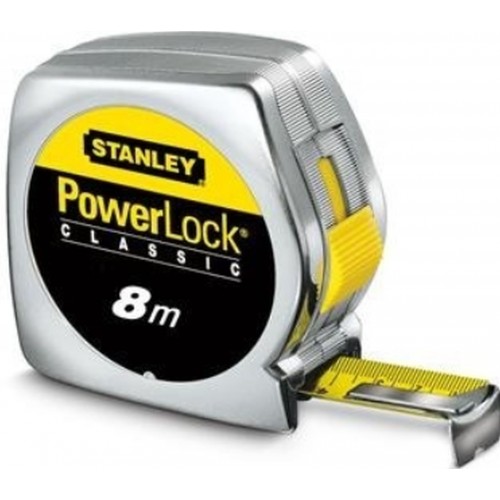 Stanley 1-33-198 PowerLock Zvinovací meter 8m/25mm, puzdro z ABS materiálu Stanley 1-33-198 PowerLock Zvinovací meter 8m/25mm, puzdro z ABS materiálu