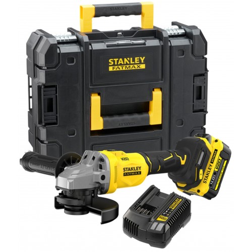 Stanley SFMCG710M1T FatMax V20 Bezuhlíková aku uhlová brúska 125mm (18V/1x4,0Ah), kufor Stanley SFMCG710M1T FatMax V20 Bezuhlíková aku uhlová brúska 125mm (18V/1x4,0Ah), kufor